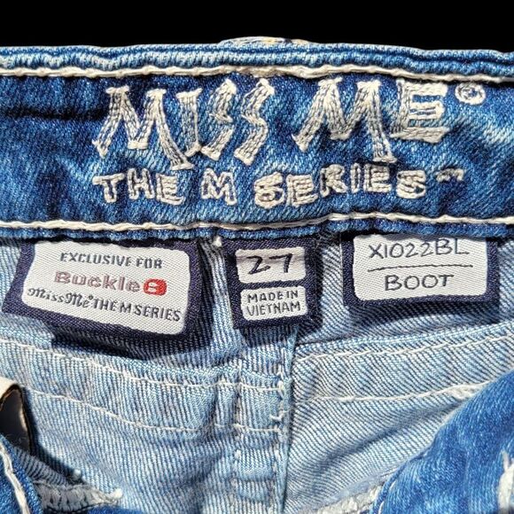 Miss Me Women's Denim Bootcut Jeans #XI022BL Size 27 - Picture 7 of 8